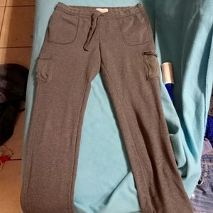 Eddie Bauer dark gray Men's size Medium/Large lounge sleep cargo sweatpants